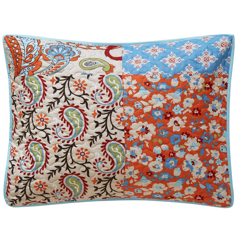 Microfiber Reversible 3 Piece Quilt Set, Queen Quilt + 2 Shams