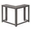 Table d'appoint, console, vestibule, étroit, d'angle, salon, chambre à coucher, stratifié gris, contemporain, moderne-1649719351