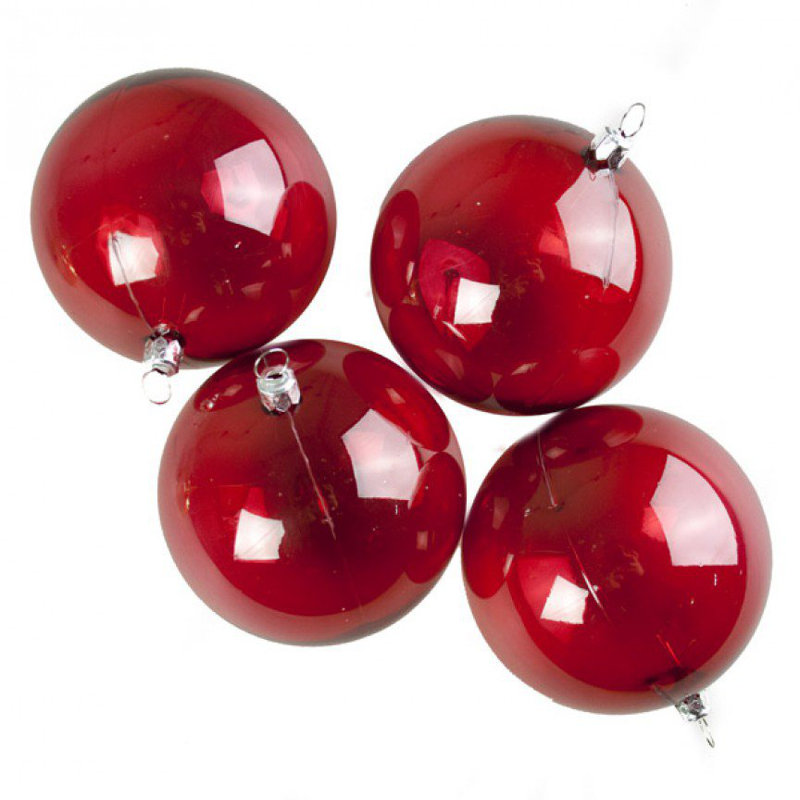 9cm Bauble, Red