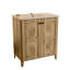 Armoire de plancher pliante de 30 pouces avec évier en céramique - Installation brevetée en 1 minute, peu encombrante et facile à assembler, style américain