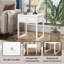 Table de chevet moderne avec tiroir, table de chevet minimaliste, table de bout compacte, assemblage facile