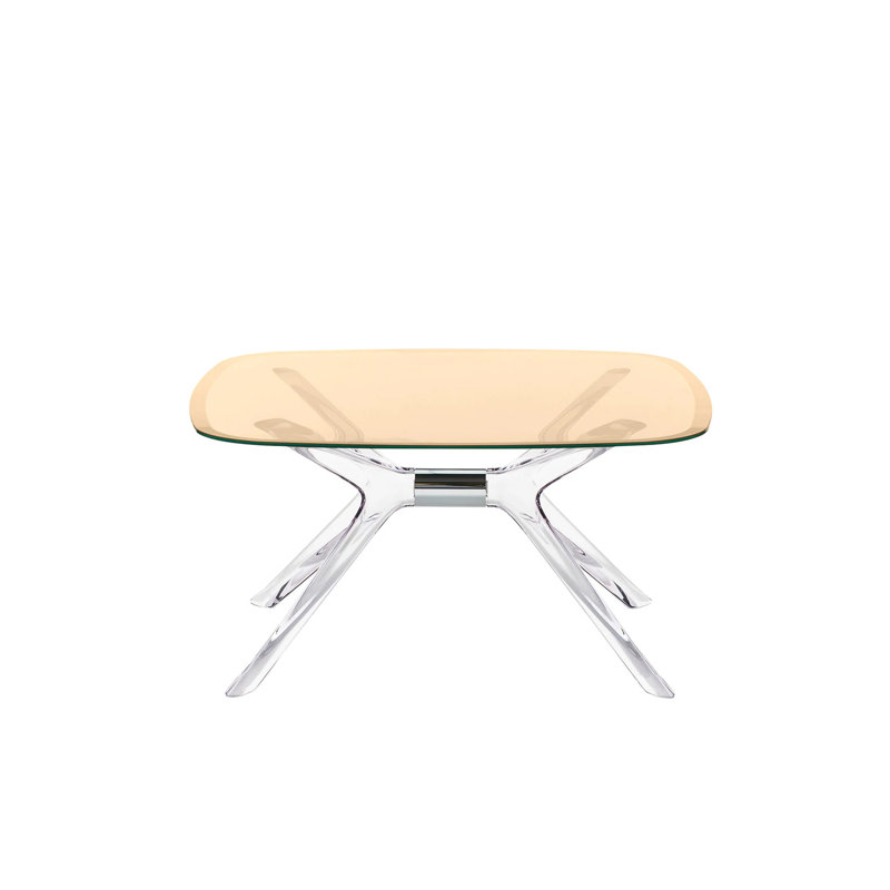 Table basse Blast, Cristal-chrome, Bronze