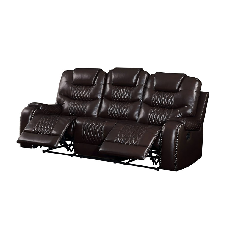 Brown 3‑Seat Motion Sofa