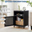 Table de chevet en acier inoxydable noire 2 pièces-501098210-501098221