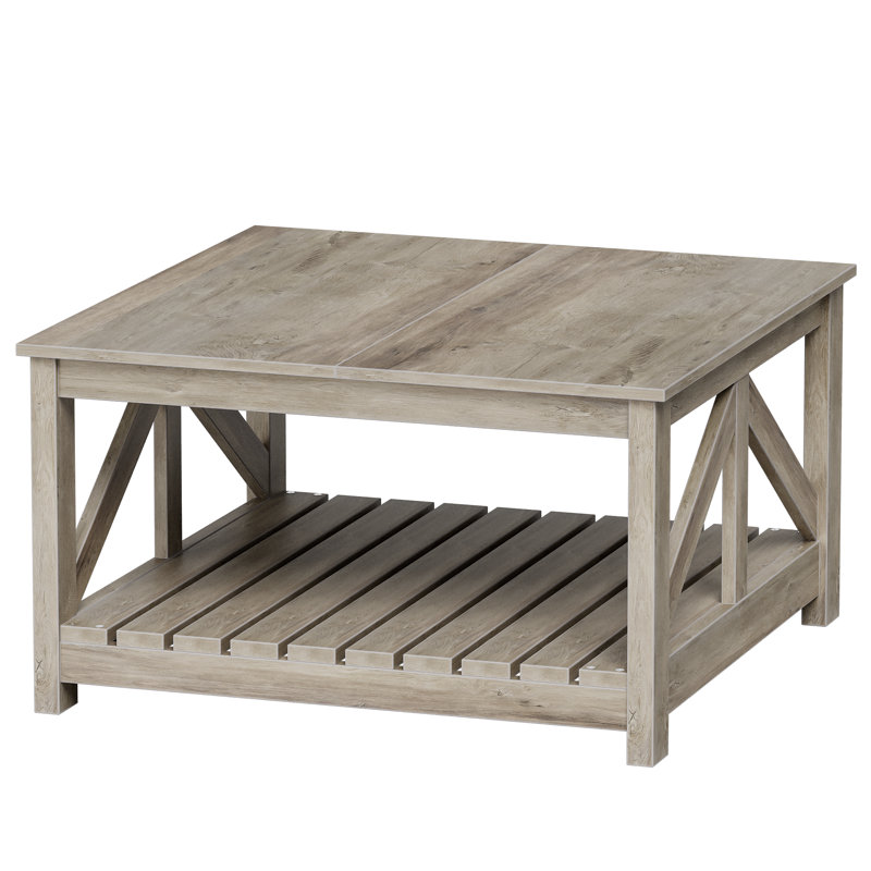 Table basse 31,5 po Farmhouse, Gris, Gris