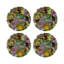 Succulents Vegan Leather Round Pebble Placemat-117536515