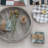 Round Marble Checkered Cheese and Serving Tray