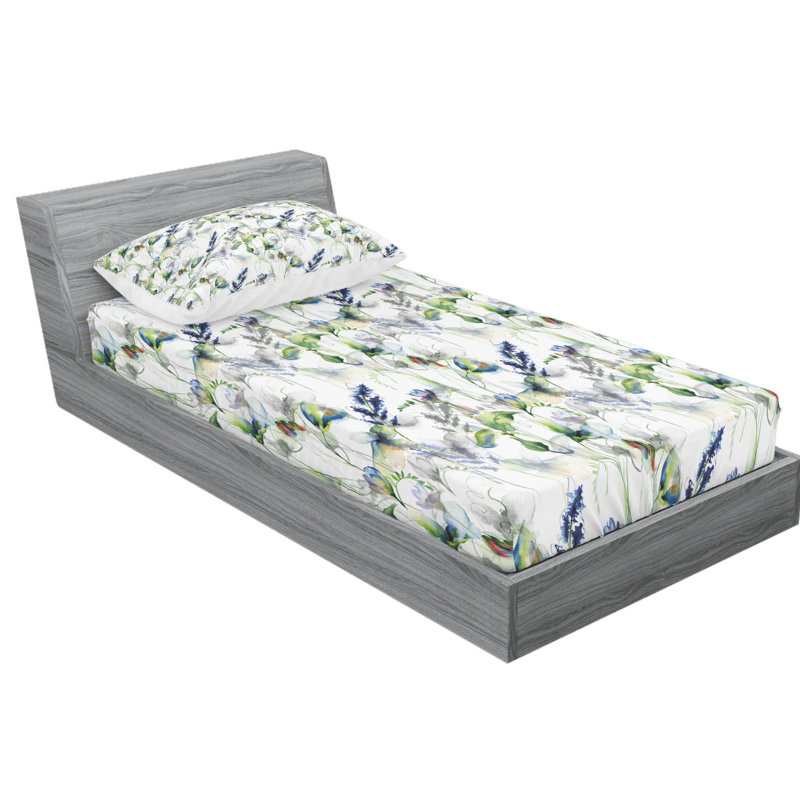 Microfiber Floral Sheet Set