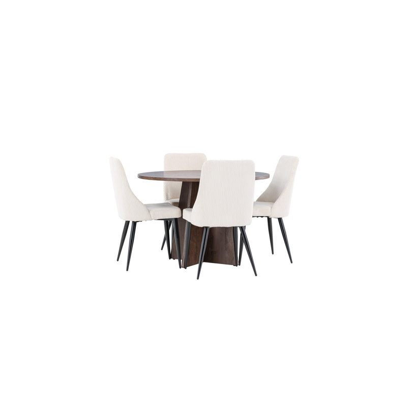Alonso 4 -Person Dining Set