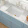 30" L x 18" W Rectangular White Ceramic Single Basin Undermount/Drop-In Kitchen Sink with Sink Grid
