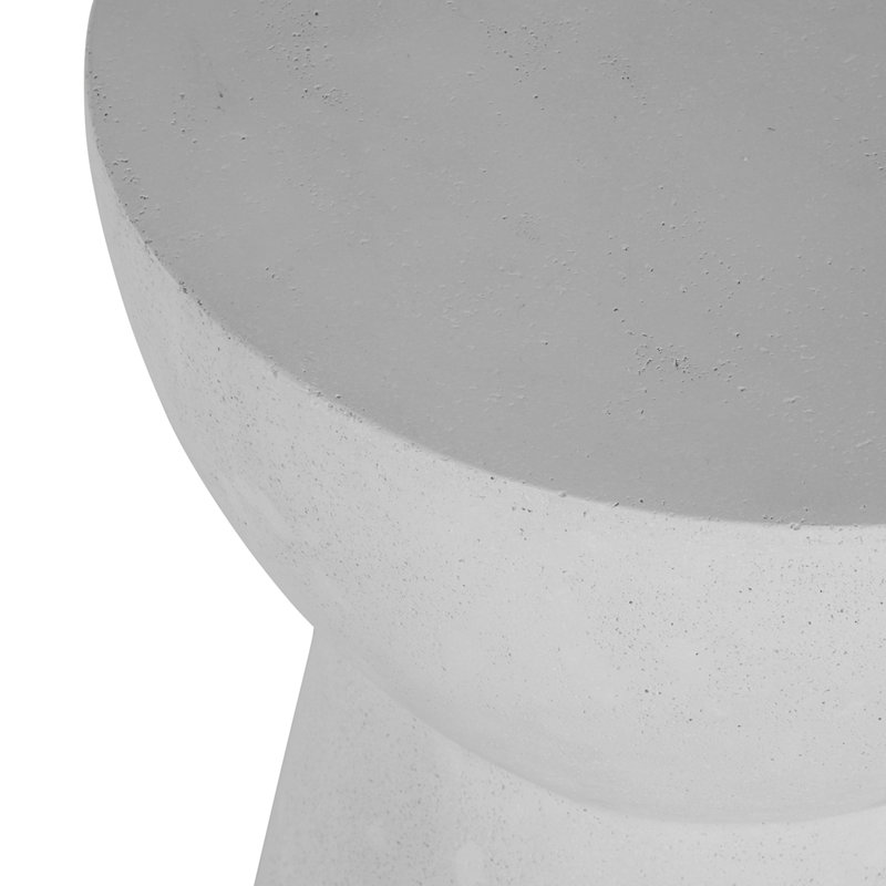 Cast Stone Ibis End Table, Natural