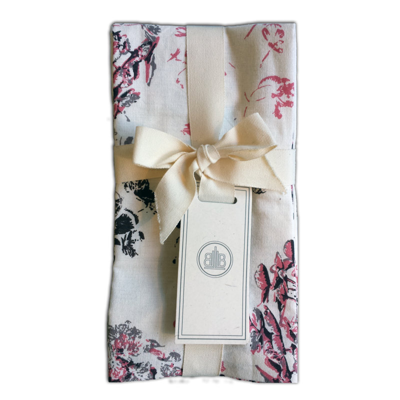 Bonnefoy Cotton Floral Square, Pink