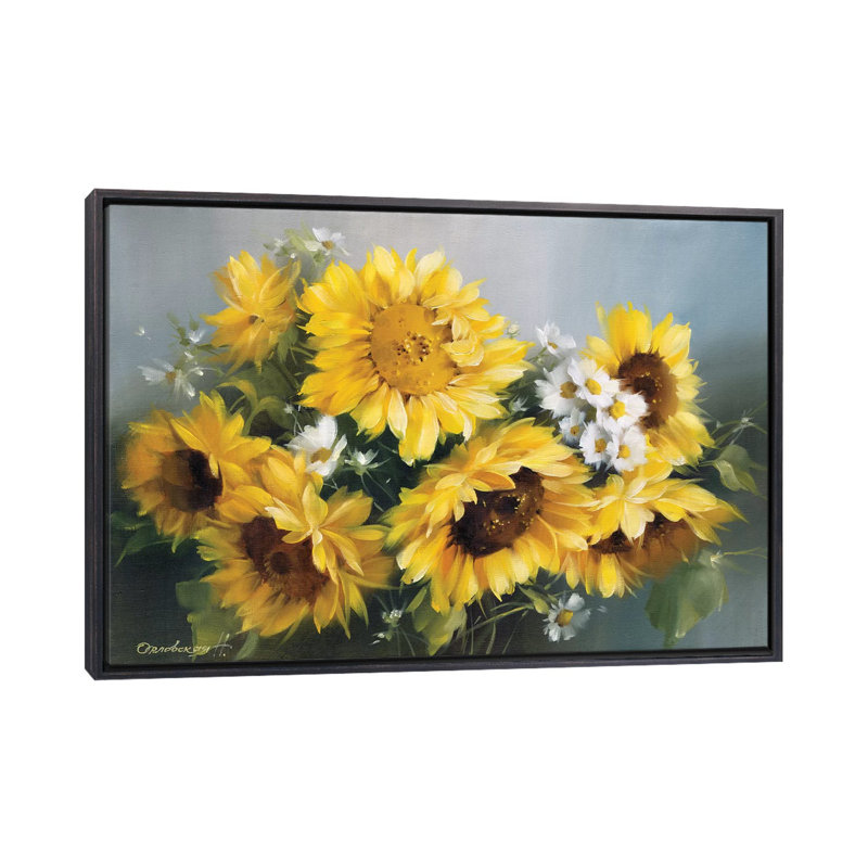 "Tournesols" par Natalia Arlouskaya, reproduction d’art, Pas de tapis, H 32 po x l 48 po x P 1,5 po