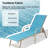 73.9" Aluminum Patio Lounge Chairs With 72" Detachable Cushions And Adjustable Back(Set Of 2)-1079947156-1075794372