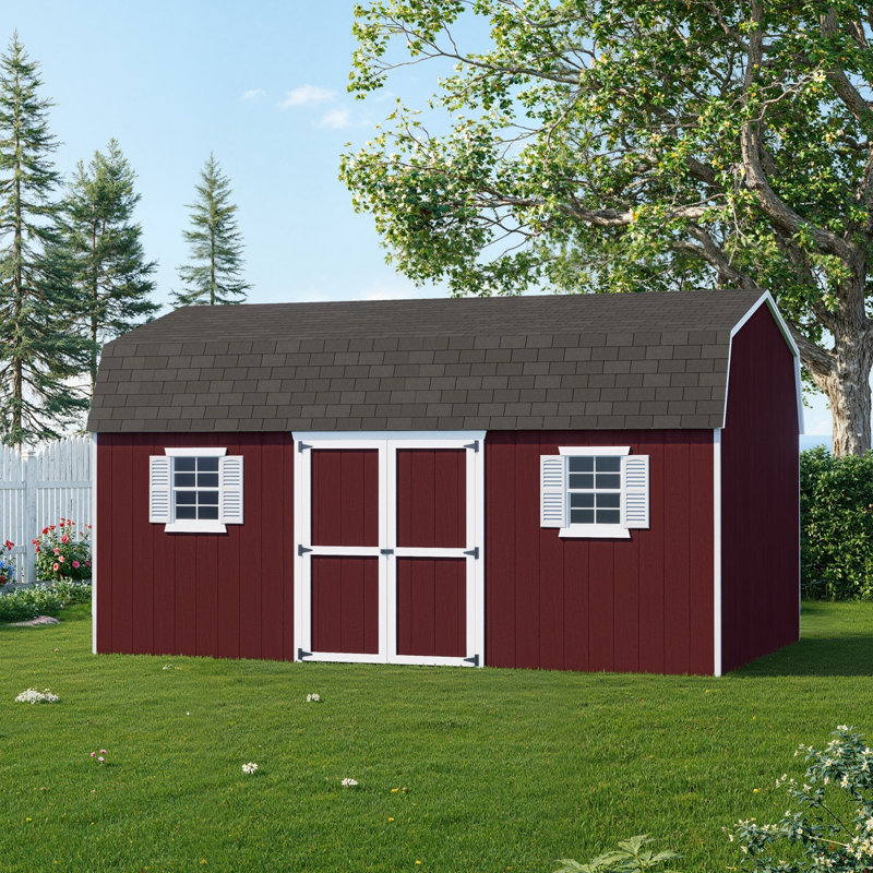 Value Gambrel Workshop Shed, 12x18 Without Floor