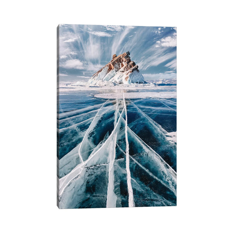 « L’hiver sibérien » par Hobopeeba-impression, H 12 po x l 8 po x P 0,75 po, Toile tendue, Pas de tapis