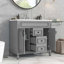 Meuble-lavabo moderne 36 po avec lavabo supérieur-106912753