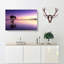 Tree Alone During A Purple Sunset In Abstract - Wrapped Canvas-55361584