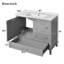 Meuble-lavabo de 30 pouces avec lavabo en céramique, conception compacte pour petits espaces et rangement maximal-1303358971
