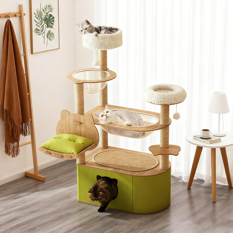 Arbre à chat multifonctionnel Creative