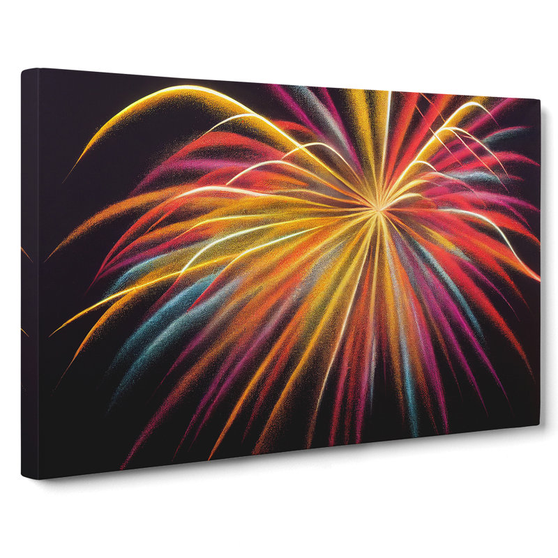 Cosmopolitan Fireworks - Wrapped Canvas, 50cm H x 76cm W x 3cm D