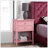 Contemporary Pink Nightstand With Open Shelf-664282252