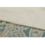 Rug & Kilim’S Contemporary Chain Stitch Rug In Blue With Cream Floral Patterns