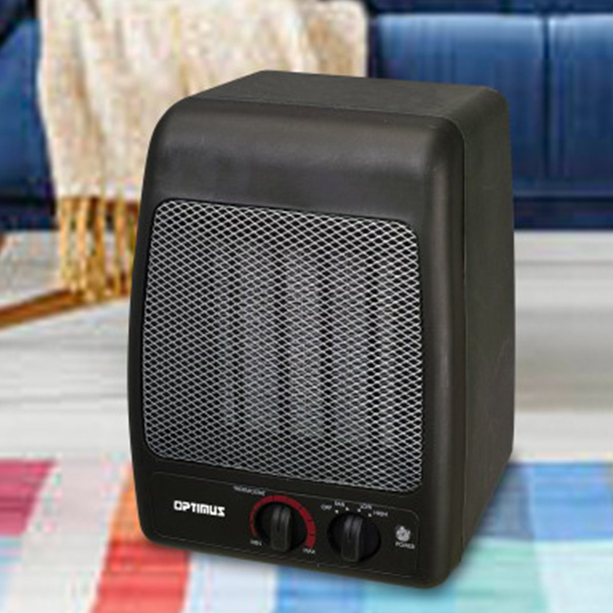 Optimus 1500 Watt Watt 5100 BTU BTU Electric Compact Space Heater with  Adjustable Thermostat | Wayfair