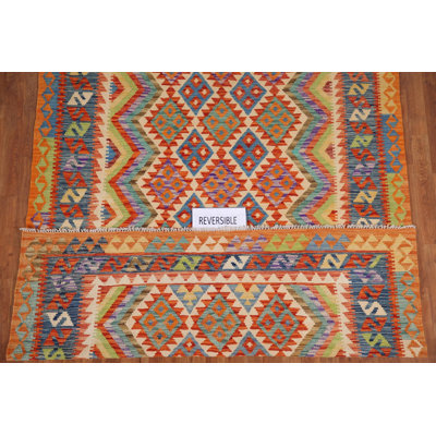 Geometric Kilim Oriental Area Rug 6x8