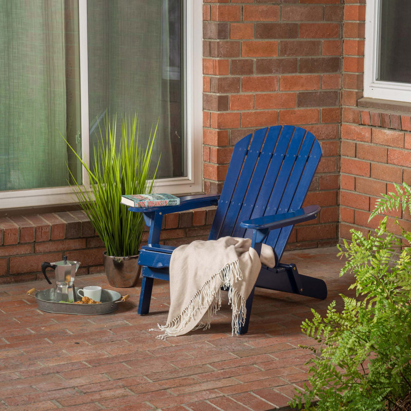 Chaise pliante inclinable Malibu résistante aux intempéries, Bleu