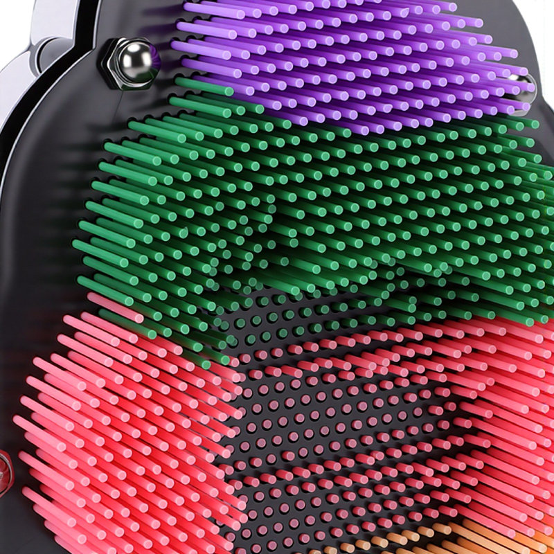 3D Pin Art Board Jouet sensoriel Décoration de bureau à domicile Stimuler la créativité en forme de crème glacée colorée