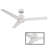 54" Lotus 3 - Blade Outdoor Smart Ceiling Fan with Remote Control and LED Light Kit Included, Works With Alexa and iOS or Android App-128517877-32650316