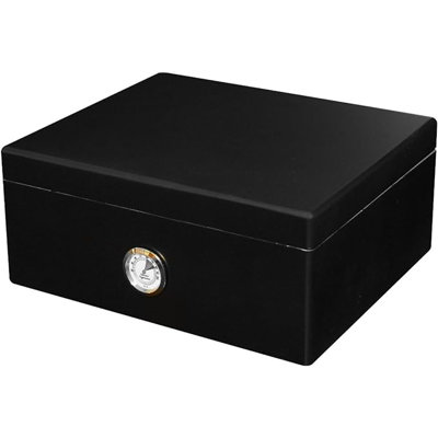 Humidor Latitude Run® 50 cigares noir Rembrandt