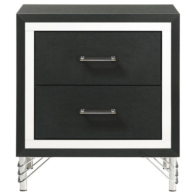 Malcolm 2-Drawer Nightstand Bedside Table