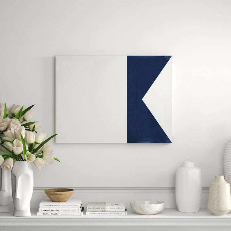 Nautical Flag III Print by Barclay Butera, 24" H x 32" W x 1.5" D, Outdoor