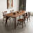 Brown Rectangular Solid Wood A-Frame Dining Table-200801067