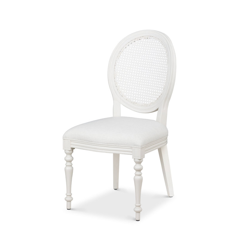 Upholstered Dining Chair, Whitewash