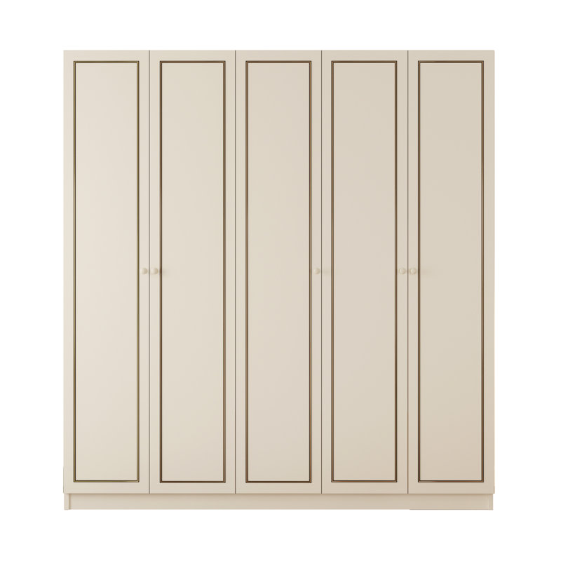 Vanatta 5 Door Manufactured Wood Wardrobe