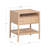 Defreitas Wood Nightstand With Drawer And Seagrass Bottom Shelf-245647955