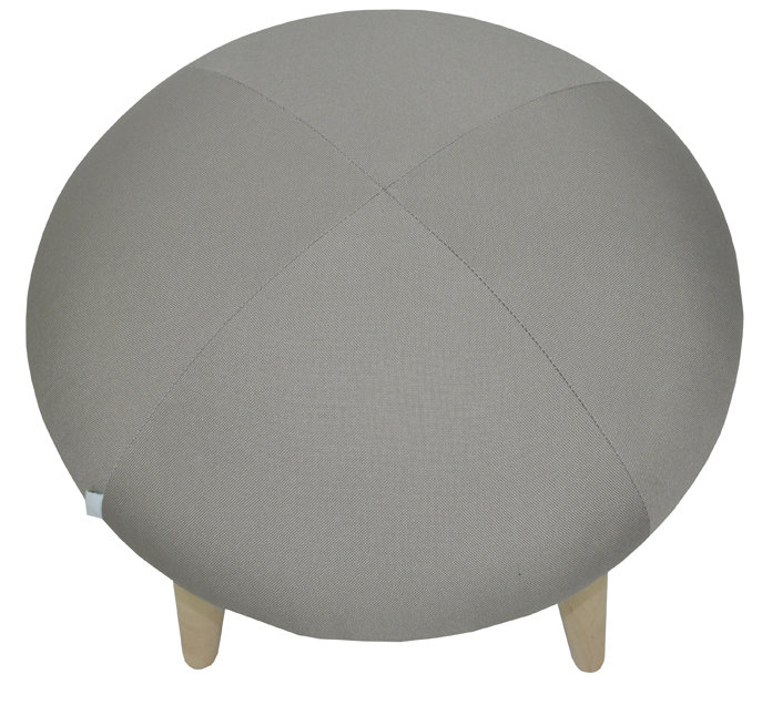 Solid + Manufactured Wood Accent Stool, Grey