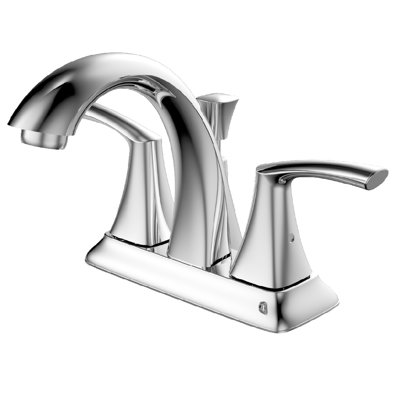 Robinet pour salle de bain à 4 poignées et 4 poignées avec ensemble de drain