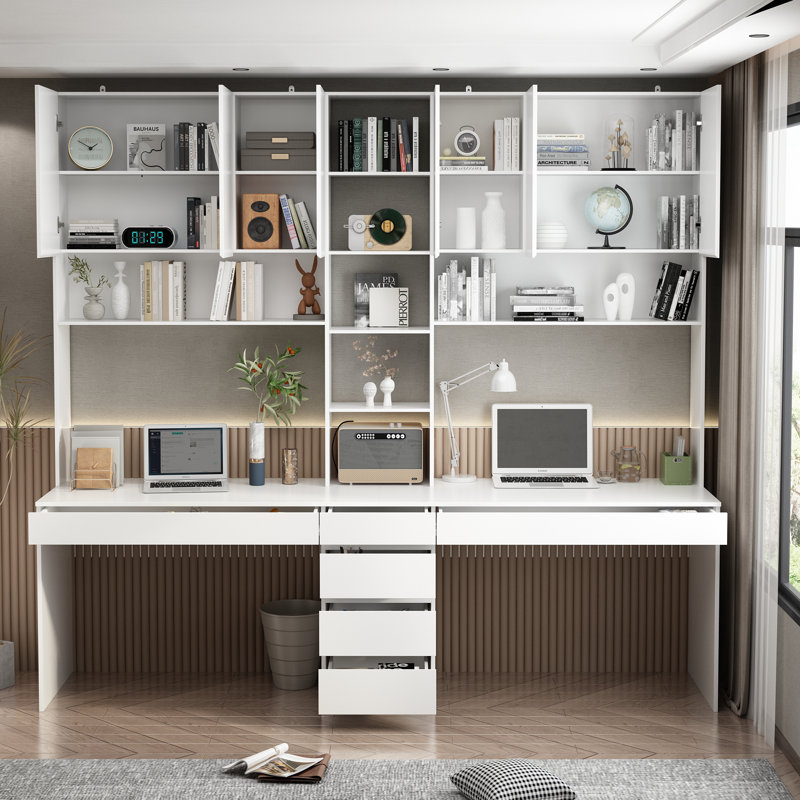 Beritan 94.5"W Desk with Hutch