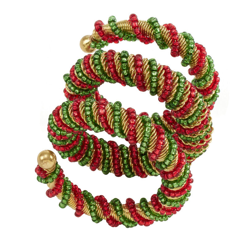 Napkin Ring, Red/Green