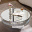 Table basse ronde en miroir pour le salon