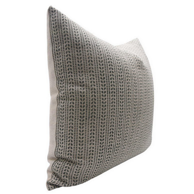 Linen Indoor/Outdoor Pillow Cover, Square, 24" x 24", Black