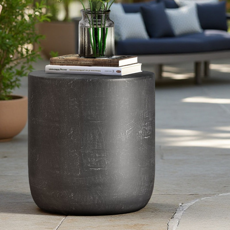 Outdoor Lightweight Concrete Side Table