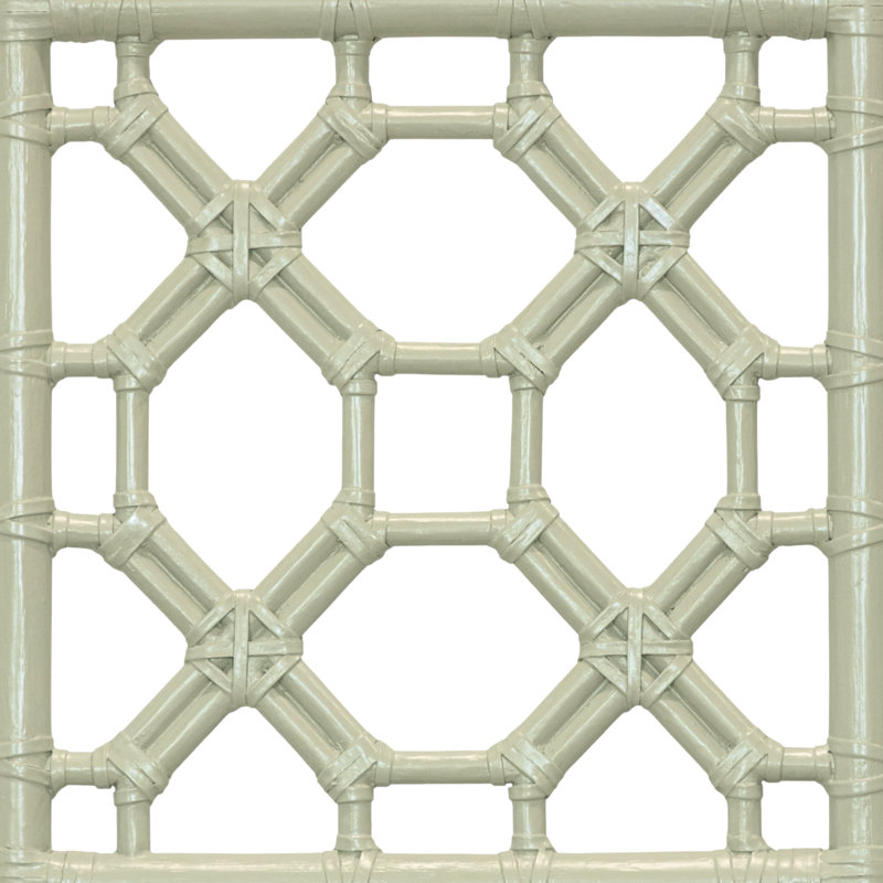 Lattice Back Platform Bed, Twin, Celery Green