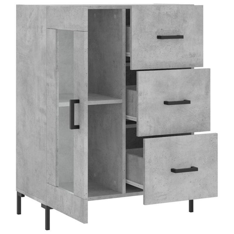 Miaisha 69.5cm Sideboard, Concrete Grey