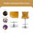 Swivel Upholstered Velvet Adjustable Height Counter Stool with Steel Frame-941610786-941610787