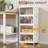 4 Tier Storage Bins With Lids, 23QT Stackable Closet Organizers And Storage With Wheels(White)-124323923